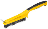 Hyde 46806 Wire Stripping Brush with Scraper, 5-1/4 in L x 1/2 in W Brush, Carbon Steel Trim