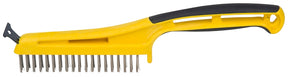 Hyde 46810 Stripping Brush, 1 in L Trim, Stainless Steel Bristle, 5-1/4 in W Brush