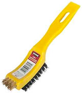 Hyde 46813 Paint Stripping Wire Brush, 0.64 mm L Trim, Brass/Nylon Bristle