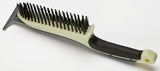 Hyde MAXXGRIP PRO 46834 Wire Brush with Scraper, 6 in L Brush, 1 in W Brush, HCS Bristle, 1-1/8 in L Trim