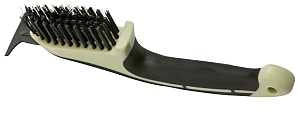 Hyde 46835 Wire Brush with Scraper, 1 in L Trim, HCS Bristle, 1-13/64 in W Brush, 9-1/4 in OAL