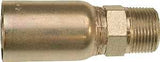 Gates MegaCrimp G25100-1616 Hose Coupling, 1 x 1 in Dia, 4.11 in, 1-11-1/2, Crimp x NPTF, Straight Angle, Steel, Zinc
