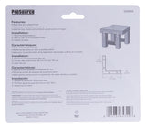 ProSource FC-Z05-C4PS Corner Brace, 5 in L, 5 in W, 7/8 in H, Steel, Zinc-Plated, 1.8 mm Thick Material