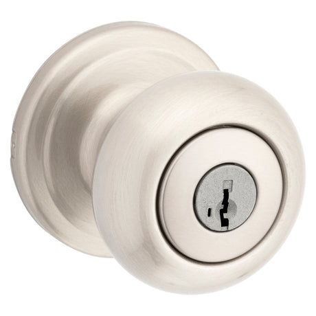 Kwikset Signature Series 740J15SMTCP Entry Knob, Knob Handle, Satin Nickel, Metal, KW1, K4 Keyway, 2 Grade