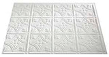 Fasade Traditional Series PB5001 Wall Tile, 18 in L Tile, 24 in W Tile, PVC, Matte White