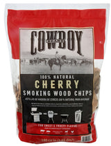 Cowboy 51412T Series Smoking Chip, Cherry, 12 in L, Wood, 180 cu-in, Pack of 6