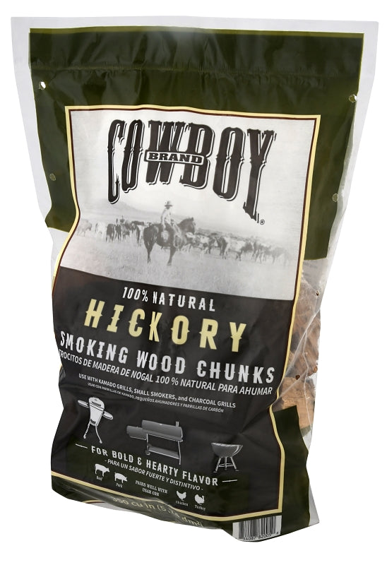 Cowboy 52130 Series Smoking Chunk, Hickory, Wood, 350 cu-in