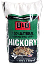 B & B Charcoal 18075 Series Smoking Chips, Hickory, Wood, 180 cu-in