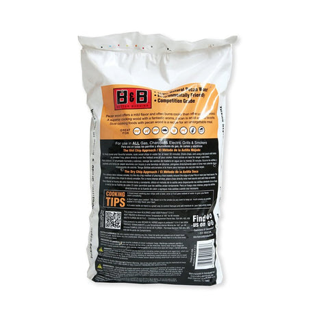 B & B Charcoal 18076 Series Smoking Chips, Pecan, Wood, 180 cu-in