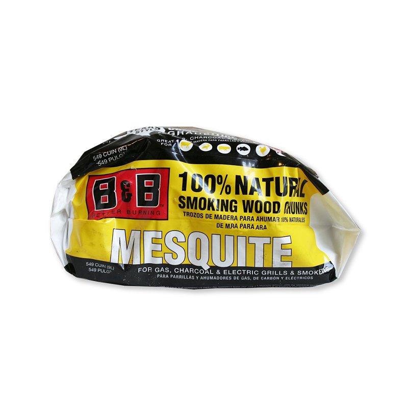 B & B Charcoal 00130 Series Smoking Chunk, Mesquite, Wood, 549 cu-in