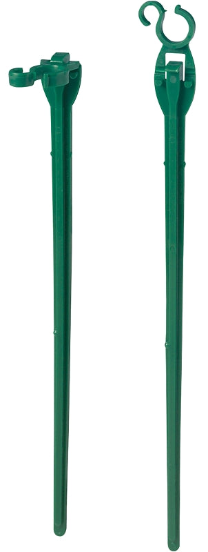 Adams 9105-99-1640 Light Stake, 10 in L, Christmas, Polypropylene, Dark Green, Pack of 12