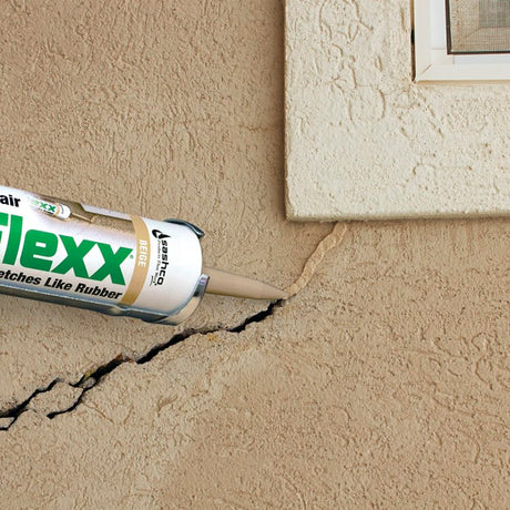 MorFlexx 15040 Mortar and Stucco Repair, Charcoal, Viscous Paste, 10.5 oz Cartridge, Pack of 12
