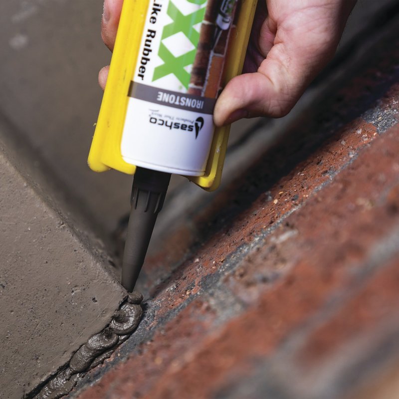 MorFlexx 15040 Mortar and Stucco Repair, Charcoal, Viscous Paste, 10.5 oz Cartridge, Pack of 12