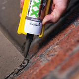 MorFlexx 15040 Mortar and Stucco Repair, Charcoal, Viscous Paste, 10.5 oz Cartridge, Pack of 12