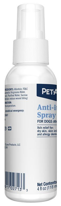 PetArmor 2713 Anti-Itch Spray, Liquid, Adult Lifestage, 4 oz Bottle