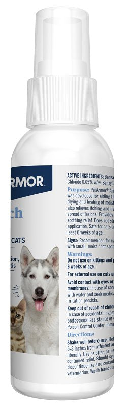 PetArmor 2713 Anti-Itch Spray, Liquid, Adult Lifestage, 4 oz Bottle