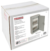 ProSource TS821 Key Box, Keyed Lock, Steel, Light Gray, 7.875 in W, 11.75 in H, 3.125 in D