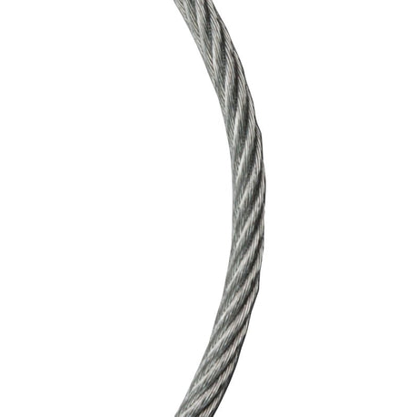 Koch 003292/695911 Aircraft Cable, 3/8 in Dia, 250 ft L, 2880 lb Working Load, Galvanized