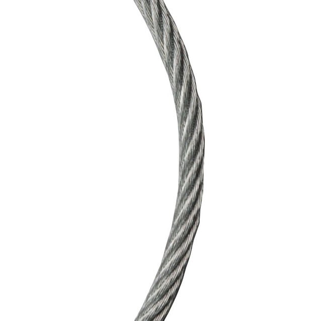 Koch 003292/695911 Aircraft Cable, 3/8 in Dia, 250 ft L, 2880 lb Working Load, Steel, Galvanized