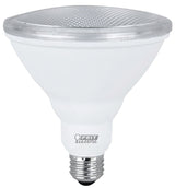 Feit Electric PAR3875/10KLED/2 LED Bulb, Flood/Spotlight, Weatherproof, PAR38 Lamp, 75 W Equivalent, Non-Dimmable, Clear