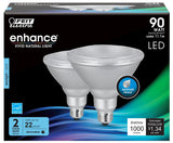 Feit Electric PAR38DM/950CA/2 LED Lamp, Flood/Spotlight, PAR38 Lamp, 90 W Equivalent, E26 Lamp Base, Dimmable, Silver