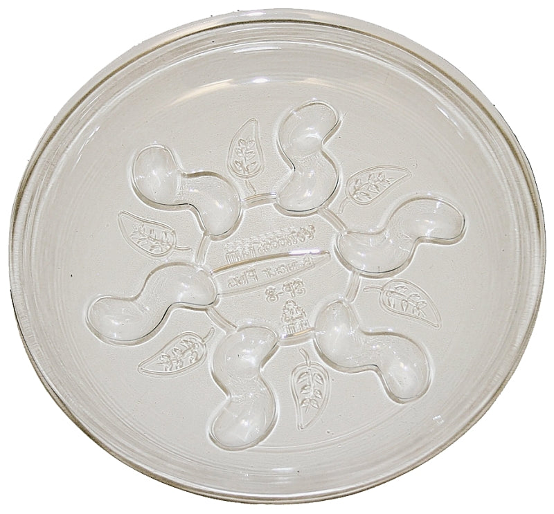 Gardener's Blue Ribbon Saucer Plus Series SP6VUS Planter Saucer, 6 in Dia, Plastic, Clear, Pack of 24