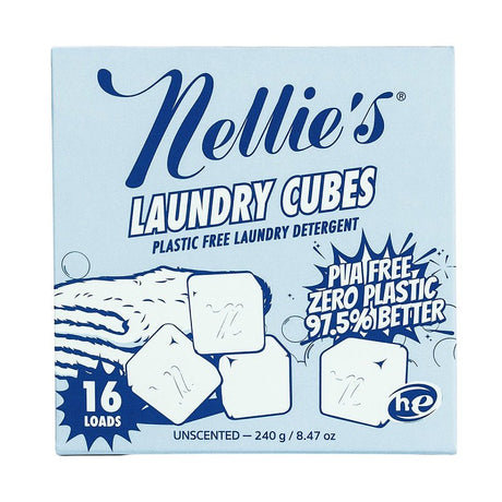 Nellie's NLSC-16 Laundry Detergent, 240 g, Cube