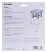 ProSource TP-Z05-C2PS T-Plate, 5 in L, 5 in W, 2 mm Thick, Steel, Zinc
