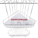 Simple Spaces SS-SC3-29-CH-3L Shower Caddy, 3-Shelf, 11-5/8 in OAW, 23-1/4 in OAH, 8-1/4 in OAD, 10 lb