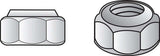 Hillman 3/8 in. Zinc-Plated Steel USS Nylon Lock Nut 100 pk