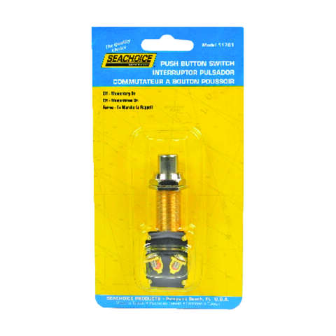 Seachoice Push Button Starter/Horn Switch Brass