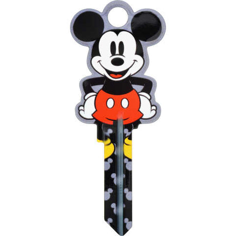 HILLMAN Disney Mickey Mouse House/Padlock Universal Key Blank KW1/10 Double, Pack of 5