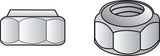 Hillman 1/2 in. Zinc-Plated Steel USS Nylon Lock Nut 50 pk