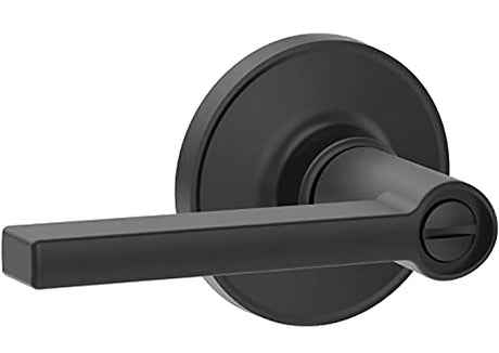 Schlage Dexter J Series J40 SOL 622 COL Privacy Lever, Matte Black, Zinc, Reversible Hand, 3 Grade, Commercial
