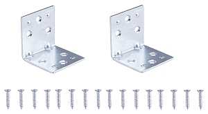 ProSource BH-604PS Corner Brace, 1-1/2 in L, 1-1/2 in W, 1-1/2 in H, Steel, Zinc-Plated, 2 mm Thick Material