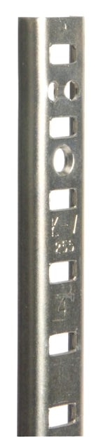 Knape & Vogt 255 Series 255 ZC 96 Pilaster Standard, Mortise-Mount, Specifications: 23 ga Thickness, 96 in Size, 500 lb