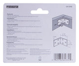 ProSource BH-606PS Corner Brace, 2-1/2 in L, 2-1/2 in W, 2-1/2 in H, Steel, Zinc-Plated, 2 mm Thick Material