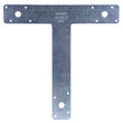 Simpson Strong-Tie T Series 1212T T-Shaped Strap, Silver, 12 in L, 2 in W, Steel, Galvanized, Pack of 10