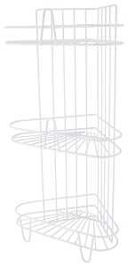 Simple Spaces SS-SC3-29-PE-3L Shower Caddy, 3-Shelf, 11-5/8 in OAW, 23-1/4 in OAH, 8-1/4 in OAD, 10 lb