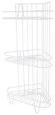 Simple Spaces SS-SC3-29-PE-3L Shower Caddy, 3-Shelf, 11-5/8 in OAW, 23-1/4 in OAH, 8-1/4 in OAD, 10 lb
