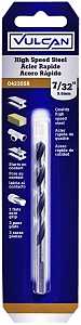 Vulcan 231241OR Jobber Drill Bit, 7/32 in Dia, 3-3/4 in OAL, 3-Flat Shank