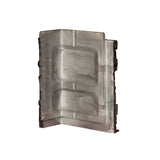 DuraKwik Stone 310VAC Siding Corner, 13 in L, 10 in W, 4 in Thick, Interlocking Edge, Stacked Stone Profile, Volcano Ash