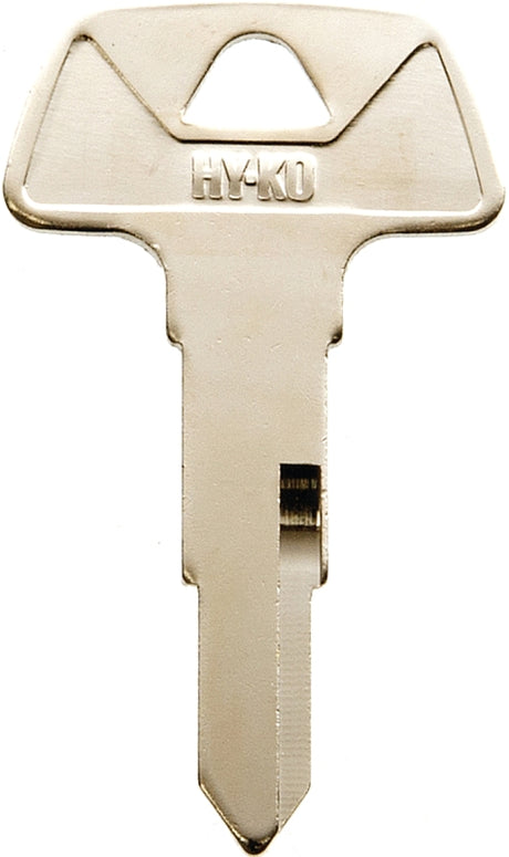 Hy-Ko 11010HD74 Key Blank, Brass, Nickel, For: Honda's Motorcycle, HD74 Key Number, Pack of 10