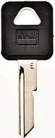 Hy-Ko 12005B44 Key Blank, Brass, Nickel, B44 Key Number, Pack of 5