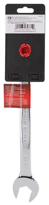 Vulcan PG15/16 Combination Wrench, SAE, 15/16 in Head, Chrome Vanadium Steel, Polished Mirror