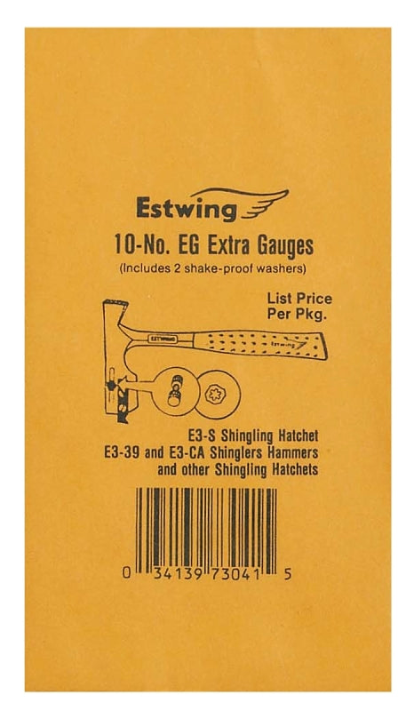 Estwing EG Replacement Gauge, For: E3-S and E3-CA Roofing Hatchet, Pack of 10