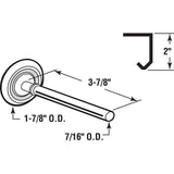 Prime-Line GD 52110 Door Roller, 1-7/8 in Dia Roller, 3/8 in W Roller, Steel, Silver, 1-Roller