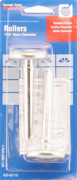 Prime-Line GD 52110 Door Roller, 1-7/8 in Dia Roller, 3/8 in W Roller, Steel, Silver, 1-Roller