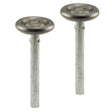 Prime-Line GD 52110 Door Roller, 1-7/8 in Dia Roller, 3/8 in W Roller, Steel, Silver, 1-Roller