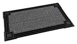 Grassworx Clean Machine Series 10374051 Door Mat, 30 in L, 18 in W, Rectangular, Capitol Pattern, Cinder
